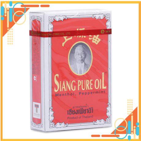 ✅[CHÍNH HÃNG] Dầu gió Siang pure oil chữ vàng Thái Lan 3ml &amp; 7ml