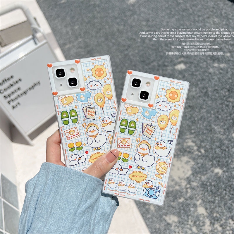 Ốp Điện Thoại In Hình Vịt Con Cho IPhone 12 13 11 Pro Max X Xs Max Xr 7 8 Plus