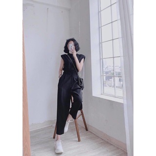 Quần baggy vải thụng có đen&ghi