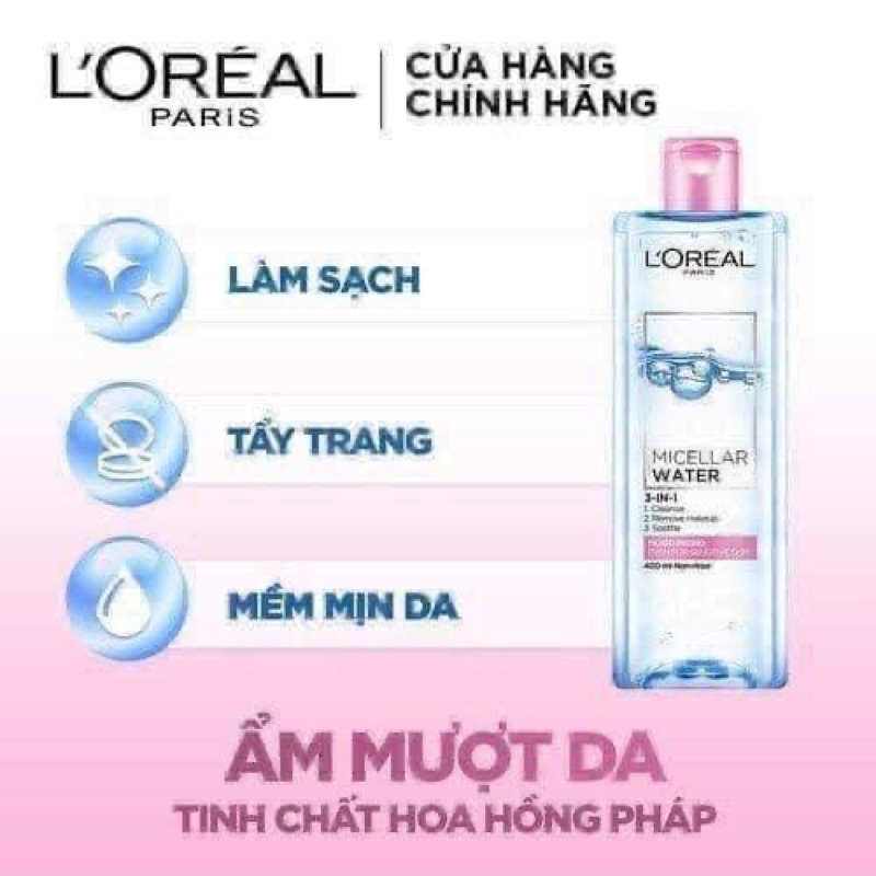 NƯỚC TẨY TRANG L’OREAL PARIS 3In1 MICELLAR