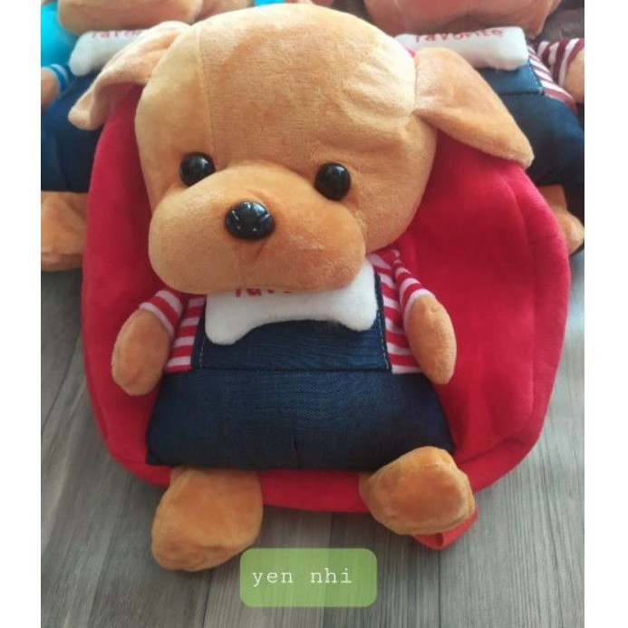 Balo chó cho bé đi mẫu giáo ,balo cho bé trai bé gái  3D dễ thương