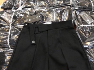 (Ảnh thật)- Quần baggy công sở đai vuông