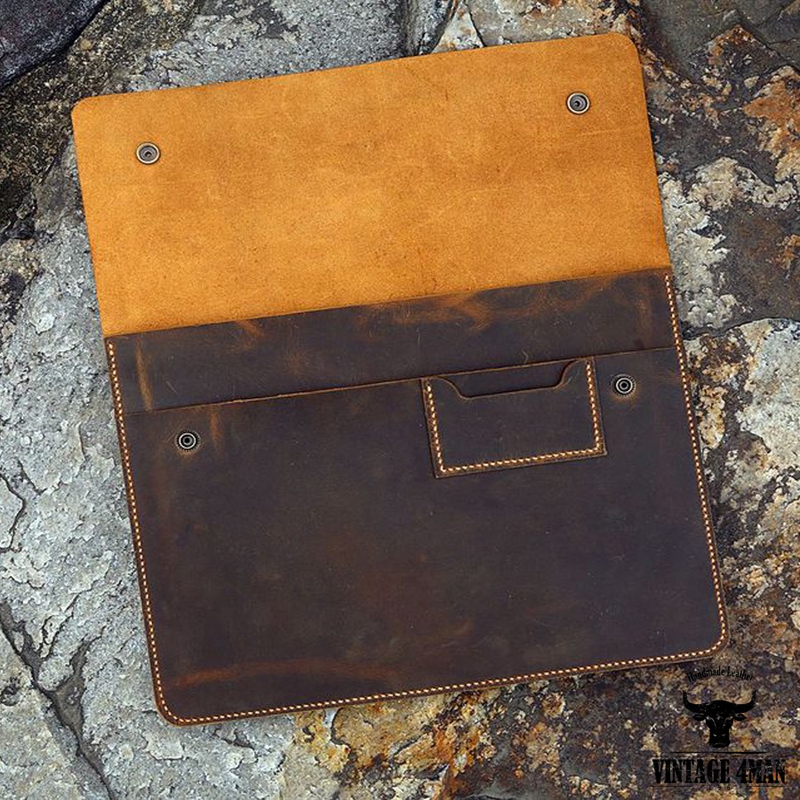 Túi Da Đựng Laptop, Máy Tính Bảng, tệp A4 / Da thật M9