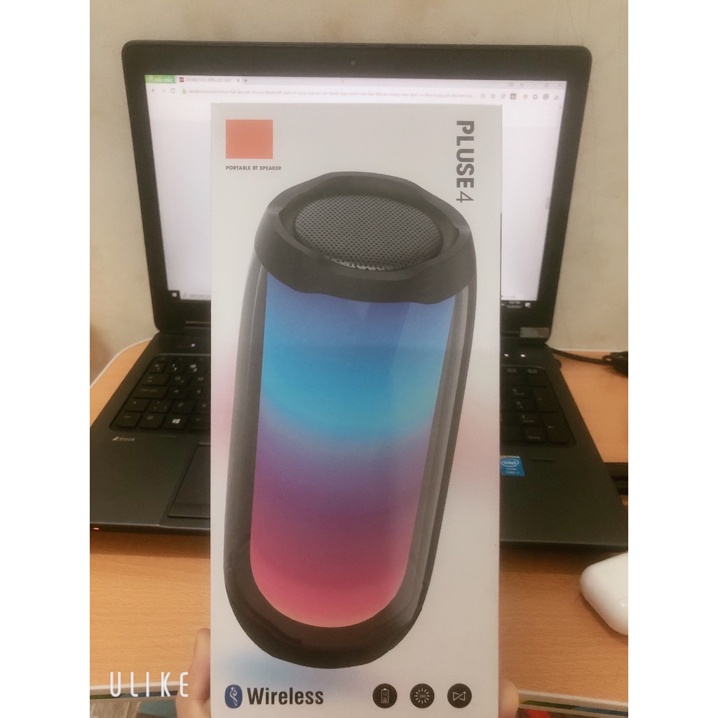 Loa Bluetooth JBL pulse 4 Đèn Phun Led Quay 360 Âm Thanh Chuẩn Bass Căng Đét Hàng Cao Cấp Bảo hành Lỗi 1 đổi 1