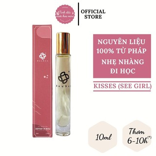 [NƯỚC HOA BÒU] Tinh dầu nước hoa học sinh KISSES hương hoa cỏ nhẹ nhàng, thích hợp đi học