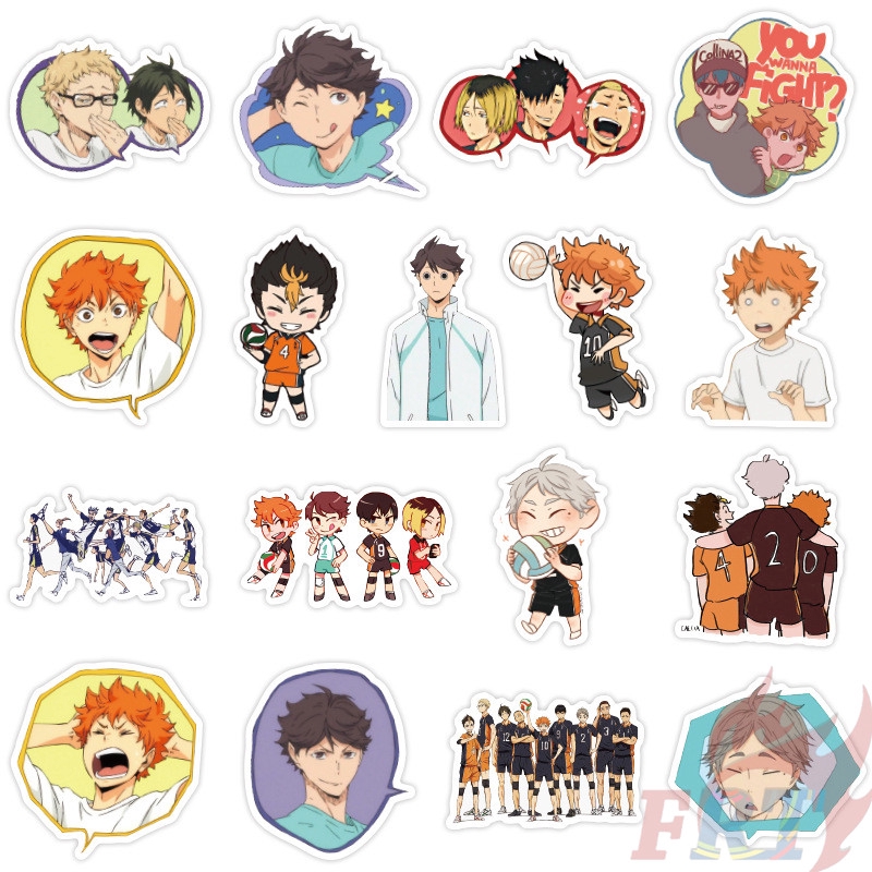 ❉ Haikyuu!! - Series 03 Anime Shoyo Hinata Tobio Kageyama Stickers ❉ 50Pcs/Set DIY Fashion Doodle Decals Stickers