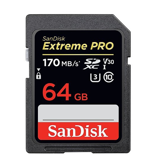 (BH 5 năm ) Thẻ nhớ SDXC SanDisk Extreme Pro 64GB UHS-I U3 4K V30 170MB/s (Đen) | BigBuy360 - bigbuy360.vn