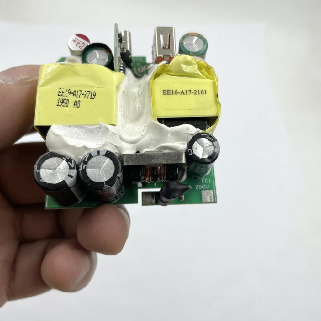 Mạch sạc PD + QC chất lượngcao 2 cổng sạc usb và type c sạc nhanh