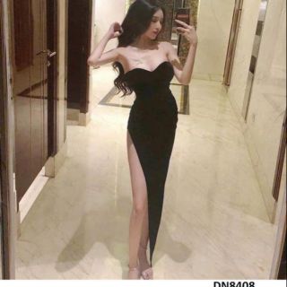 Đầm dài cúp ngực xẻ tà sexy
