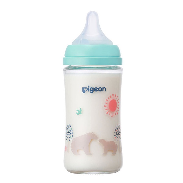 Bình thủy tinh Pigeon Nhật 160ml, 240ml cho bé