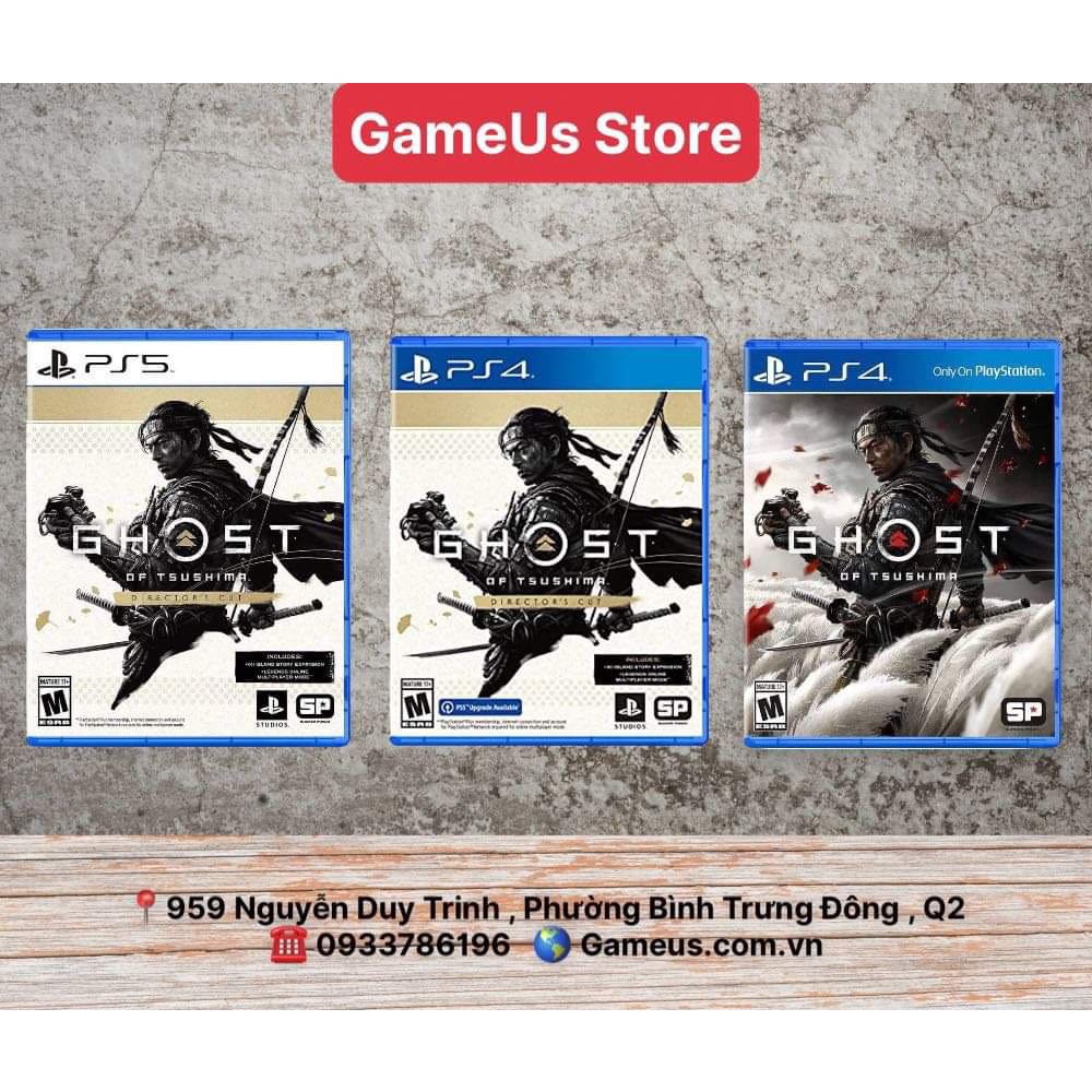 Đĩa Game Ps5/Ps4 : Ghost of Tsushima hệ US