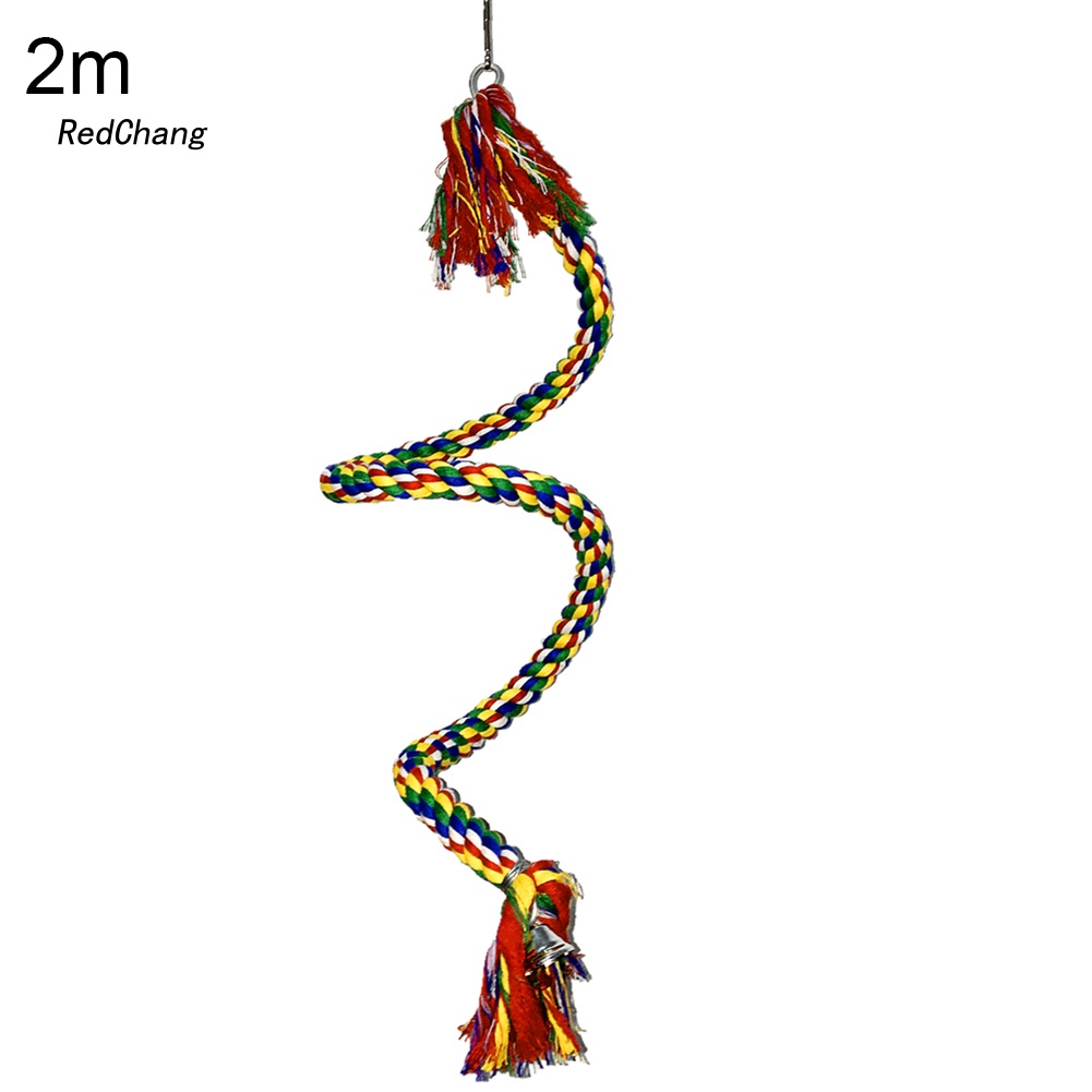 Đồ Chơi Dây Thừng Cotton Co Giãn Treo Chuồng Chim Vẹt