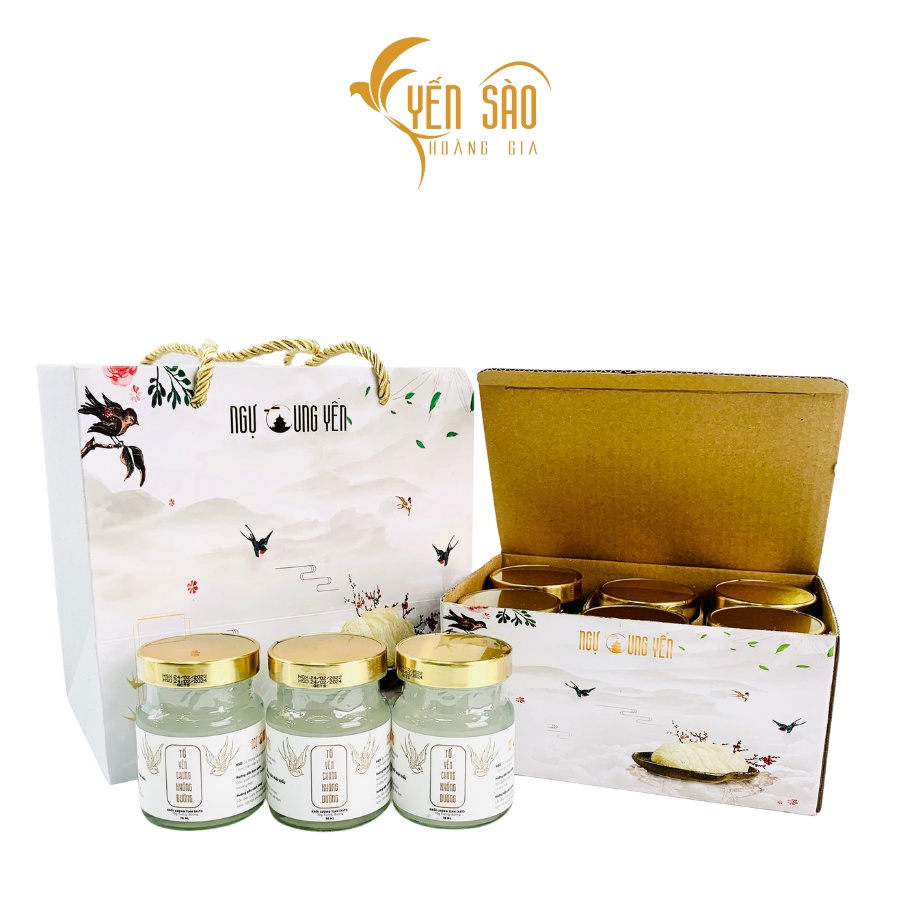 Yến Sào Ngự Cung Hoàng Gia set 6 hũ nguyên chất không đường 70ml