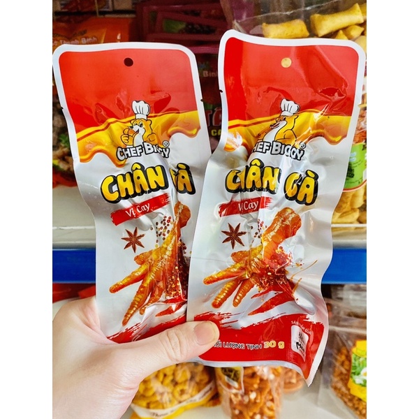 CHÂN GÀ ĂN LIỀN CHEF BIGGY VỊ MẬT ONG/CAY 30G