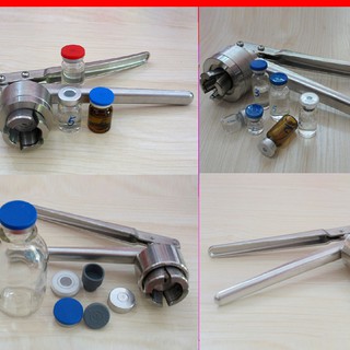 Kiềm đóng nắp chai serum, máy đóng nắp chai tế bào gốc, dụng cụ bấm nắp nhôm chai lọ 5ml, 10ml, 20ml, 50ml,100ml