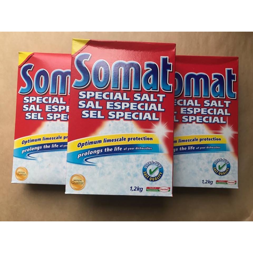  muối rửa chén bát somat 1,2kg đức, viên bột bóng nhập khẩu -