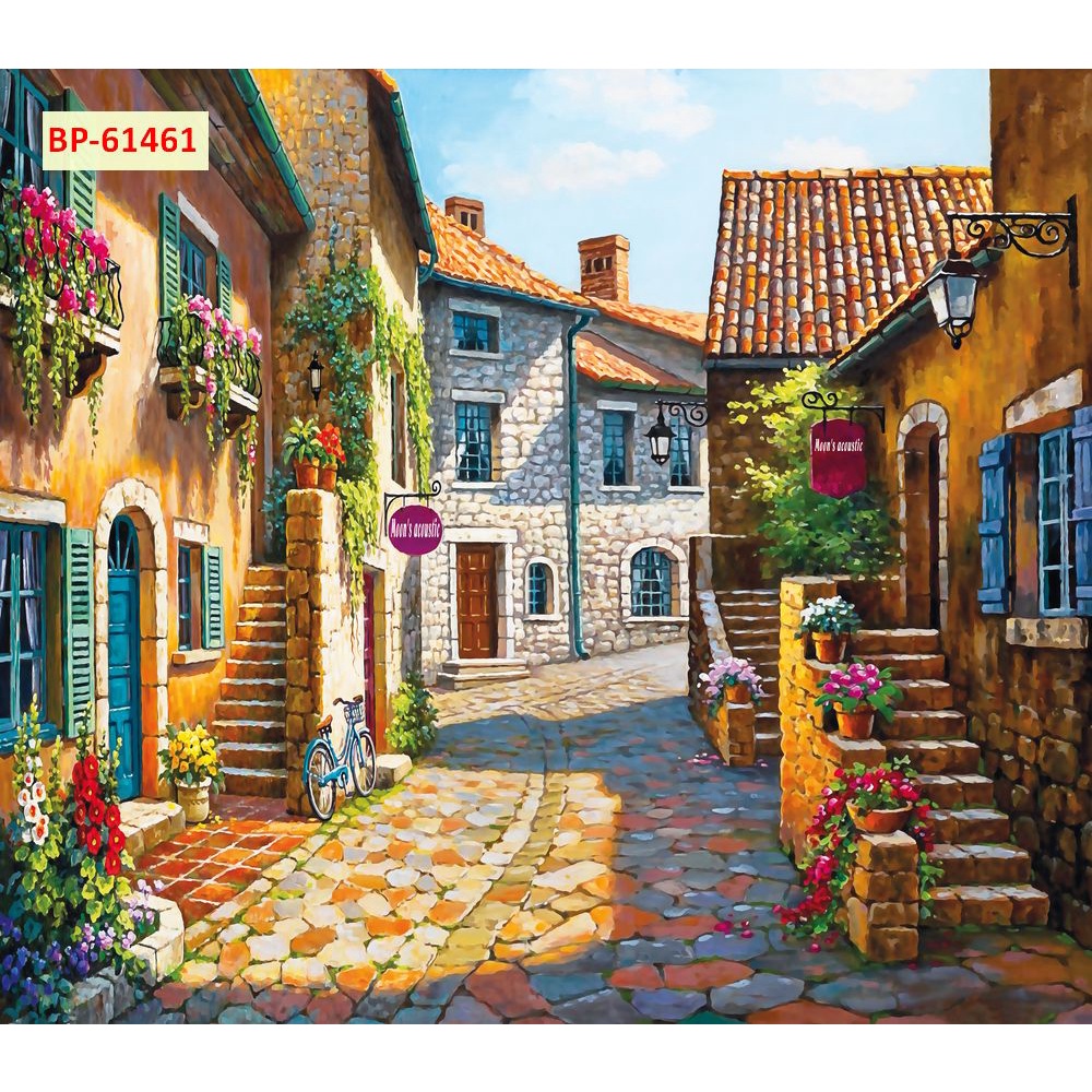 Tranh dán tường khổ lớn Quán Cafe, Trà chanh, Trà Sữa, Trang Trí Cửa Hàng 3D