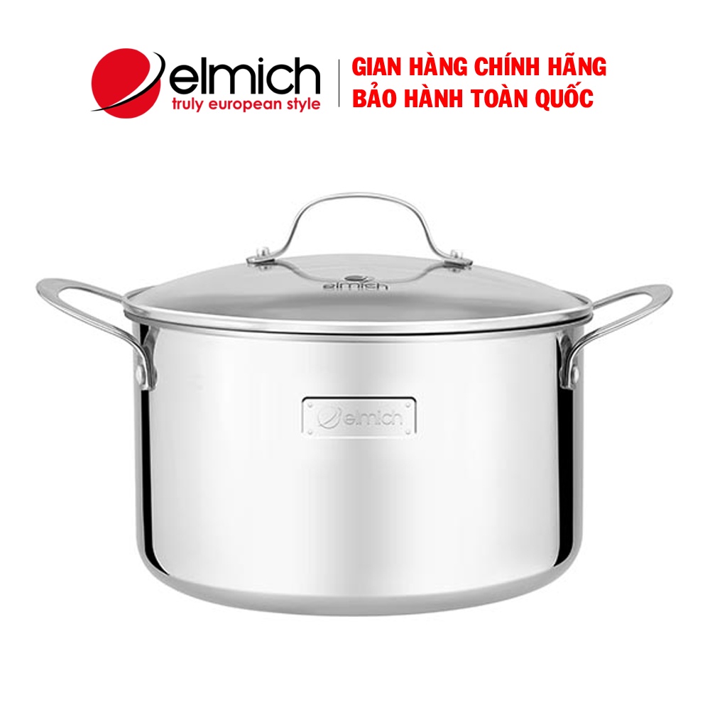 Nồi inox cao cấp 3 lớp đáy liền Elmich Tri-Max 16cm, 2353731, 2353732, 2353733, 2353734, 2353735, 2353736