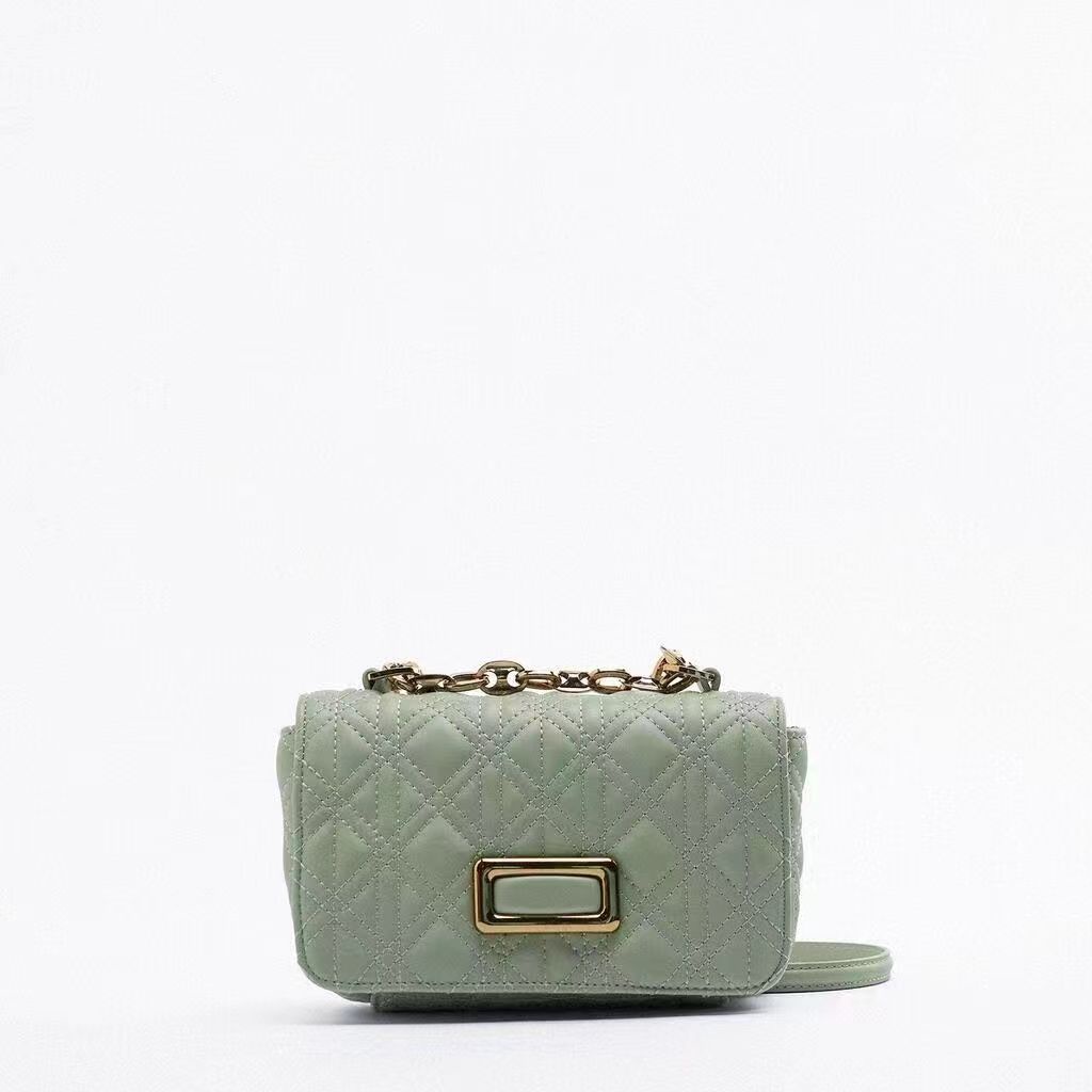 Túi Xách Zara Đính Đá Phối Dây Xích Thời Trang Sang Trọng Cho Nữ