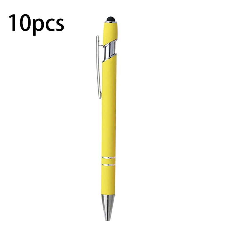 Set 10 Bút Bi Cảm Ứng Bằng Kim Loại Cho Nam &amp; Nữ