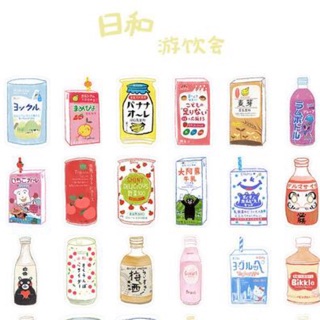 Set 30 sticker pvc chống nước Japan vending machine drinks 🍹