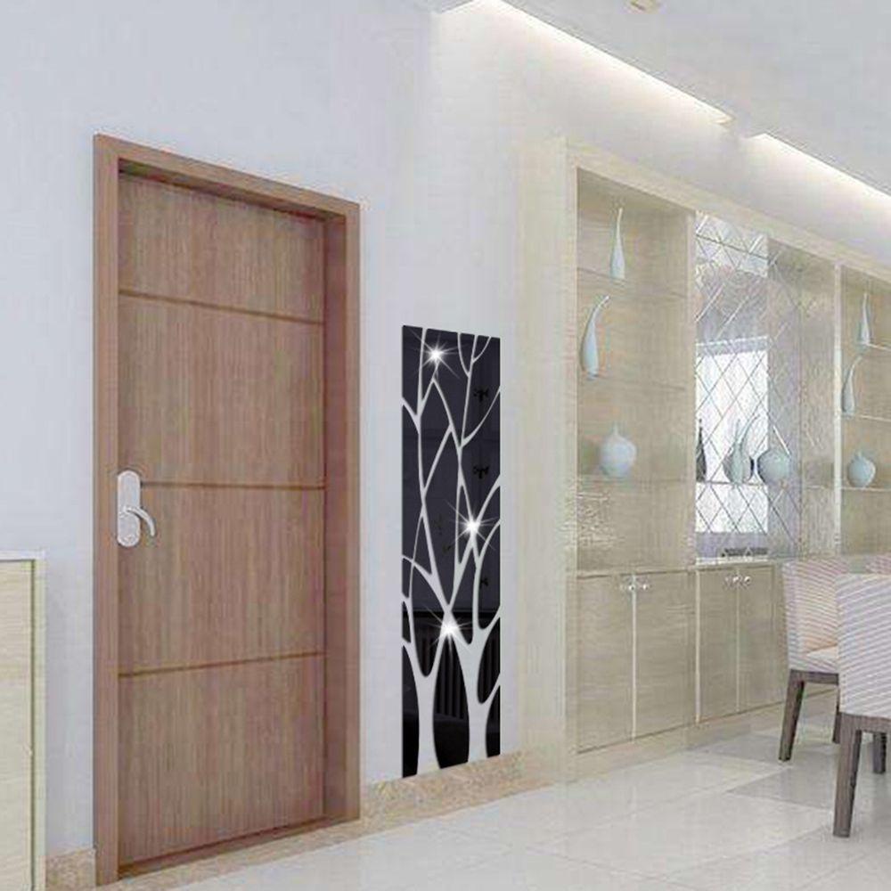 Gương Dán Tường Acrylic 3D Tự Dính Trang Trí Nhà Cửa Phong Cách Hiện Đại