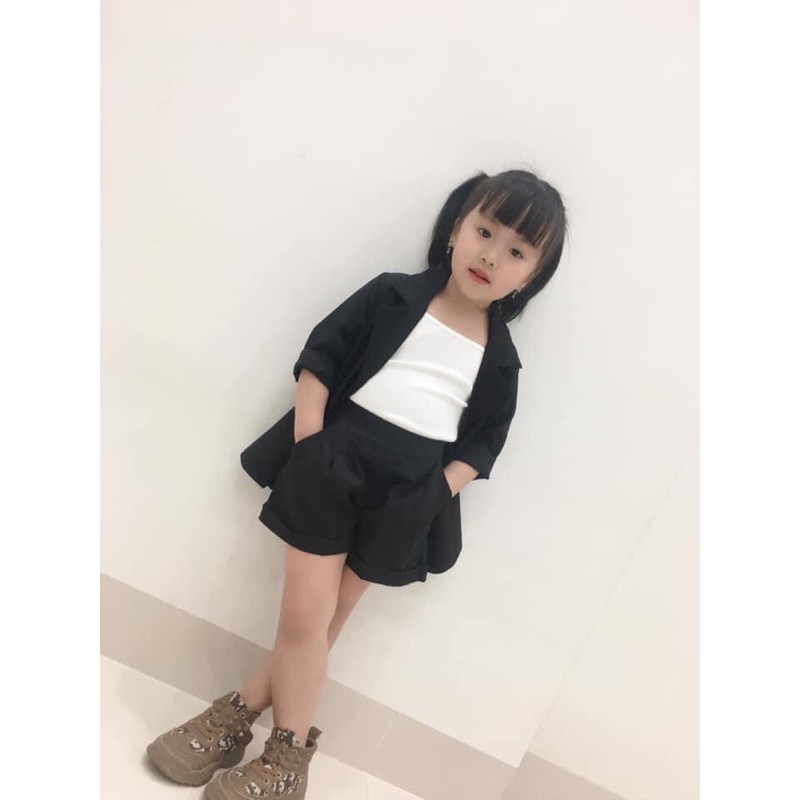 Sét vest cho bé màu hông, nu, cam, đen,đỏ