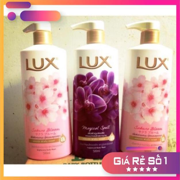 [XẢ KHO] Combo 2 chai sữa tắm Lux màu hồng và tím 500ml x 2 ( giá sỉ)