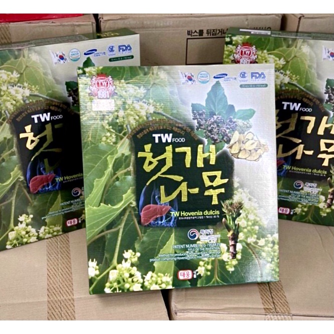 Nước Uống Bổ Gan Giải Rượu giúp thanh nhiệt giải độc cơ thể TW Hovenia Dulcis Hàn Quốc 30 gói