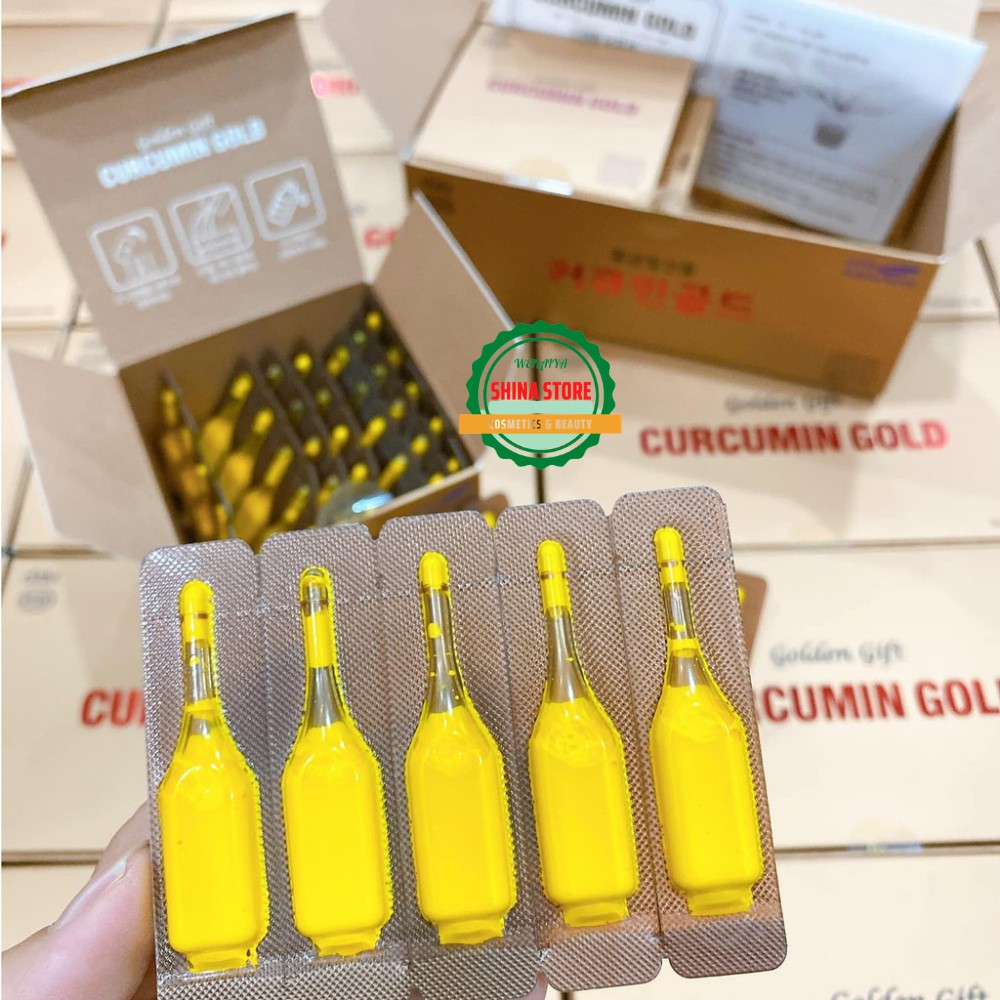 Nghệ Nano Curcumin Gold Hàn Quốc, Tinh Chất Nghệ Nano Hỗ Trợ Làm Đẹp Da Trắng Da,Tăng Cường Sức Đề Kháng,Tách Lẻ 50 Tép