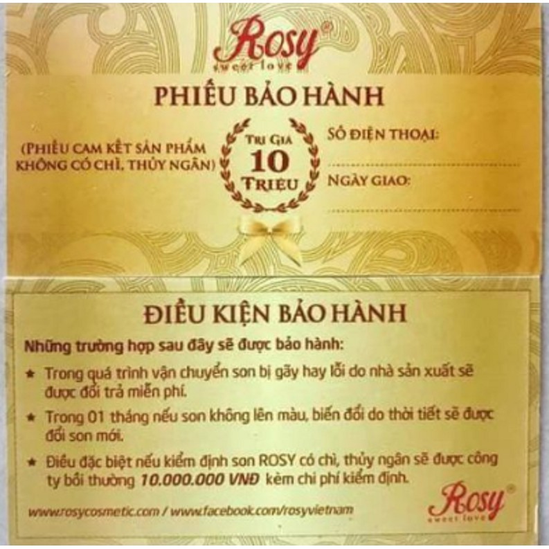 SON THỎI ROSY