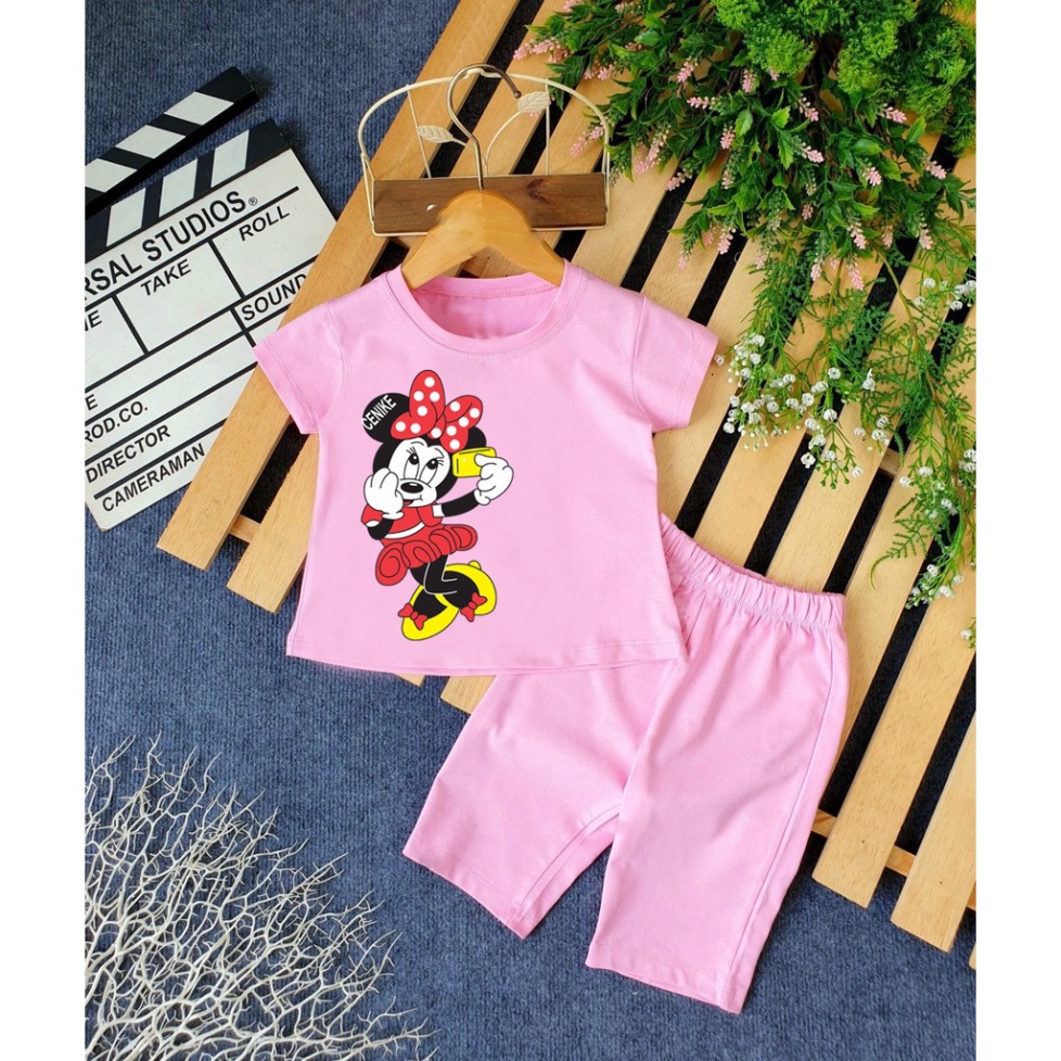 ( Khuyến mãi ) Combo 3 Bộ đồ hình mecki chụp ảnh xinh đẹp cho bé gái cho bé từ 6-28kg.BDBG49. .