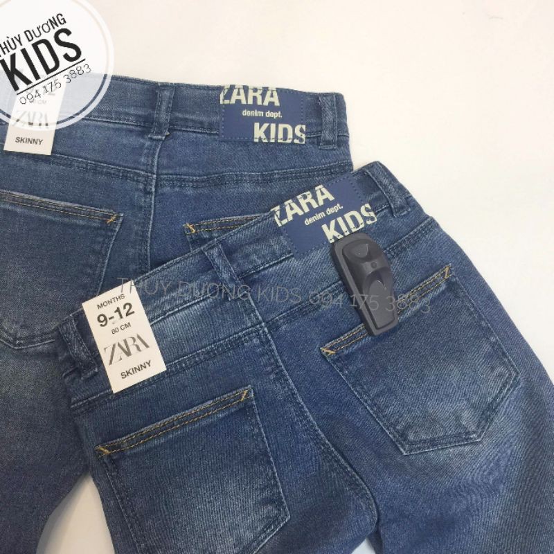 ⚡😍Quần bò/ jeans Zara skinny màu xanh nhạt, xanh đậm, khói và đen dư xịn cho bé