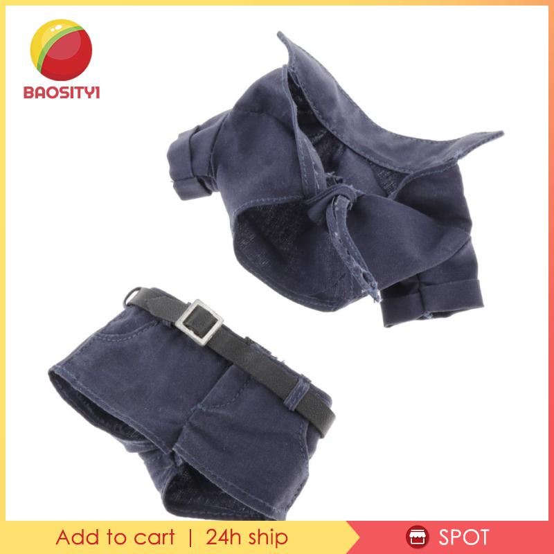 [Baosity1] Áo Sơ Mi Ngắn Tay Và Quần Ngắn Cho Mô Hình Hành Động 12 &quot;Nữ 1 / 6