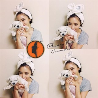 Băng đô rửa mặt tai mèo dễ thương