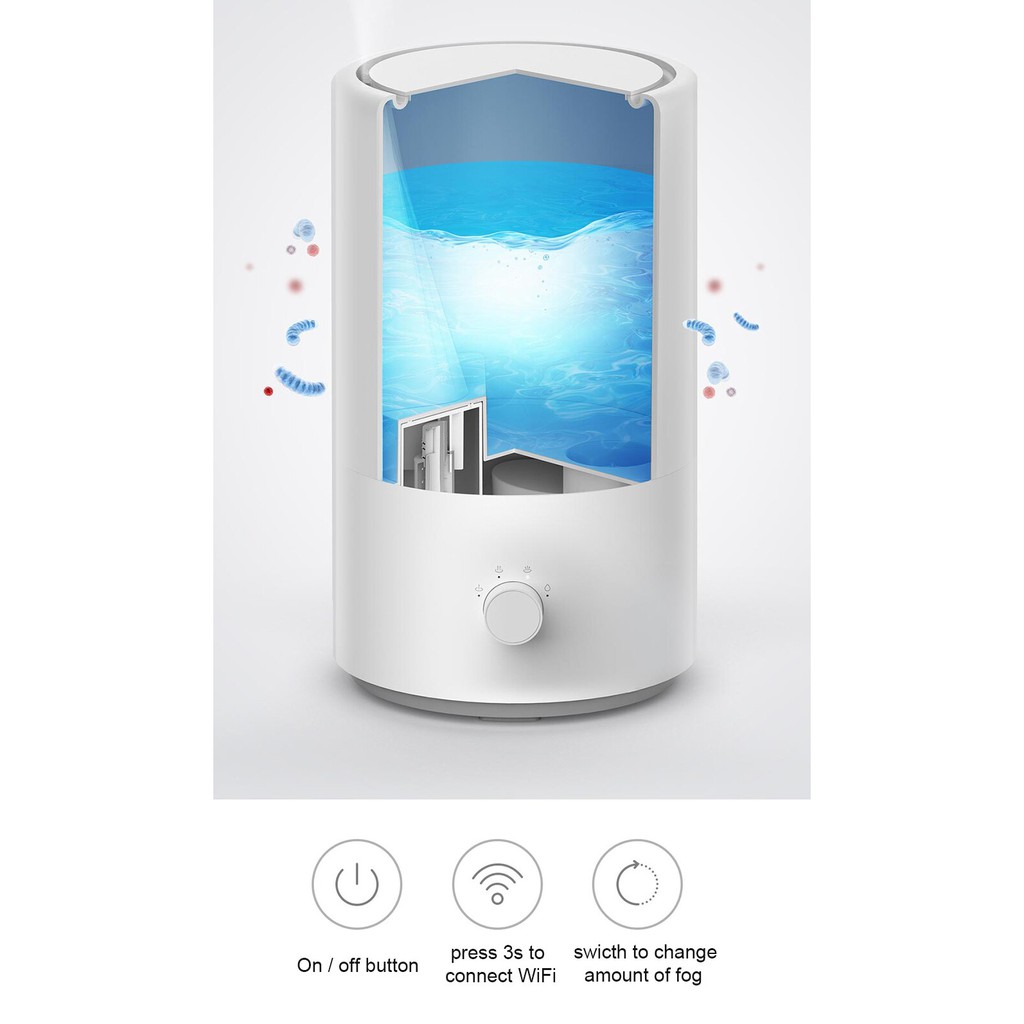 Máy tạo ẩm thông minh Xiaomi Mijia smart humidifier MJJSQ04DY dành cho gia đình văn phòng công sở để bàn kết nối app