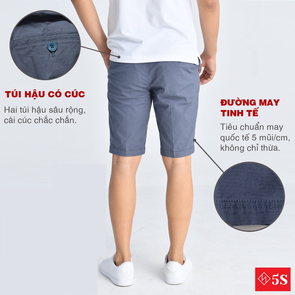 [Mã FAMALLT5 giảm 15% đơn 150K] Quần Short Nam 5S (6 màu), Chất Liệu Cotton Thoải Mái, Thiết Kế Lưng Cài (QSK21020-03)