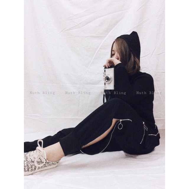 🔥 Quần Jogger Unisex khoá zip