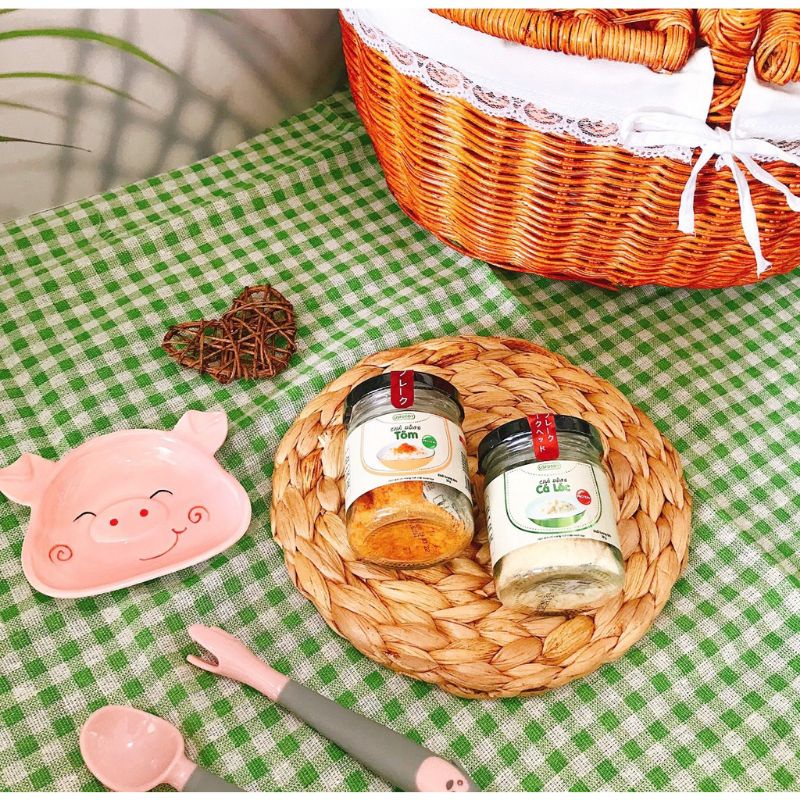 Ruốc Cá Hồi, Chà Bông Cá Hồi, Chà Bông cá Lóc, Chà Bông Tôm, Chà Bông Cá Hồi Yến Mạch Ăn Dặm Cho Bé
