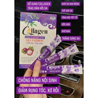 Collagen măng cụt đậu biếc zenpali hộp 30gói