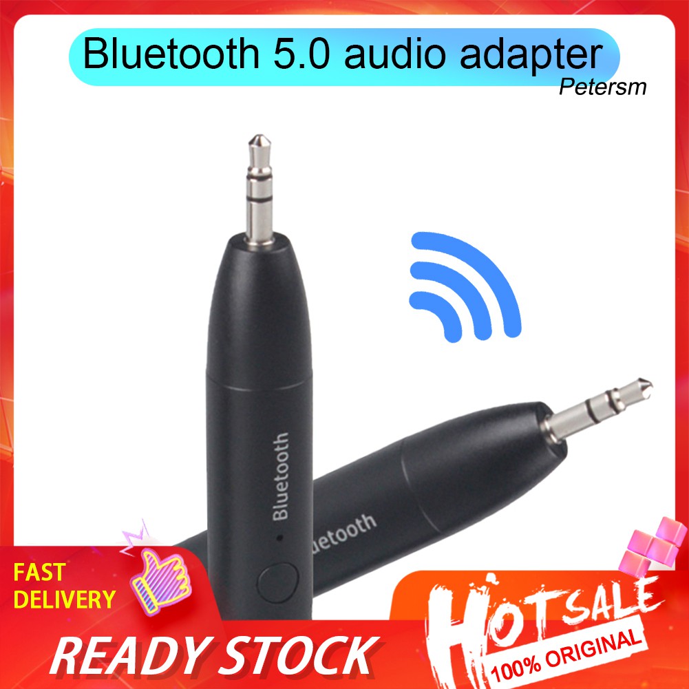 JS☆3.5 AUX HD Voice Bluetooth 5.0 Car Speaker Amplifier Receiver Audio Adapter