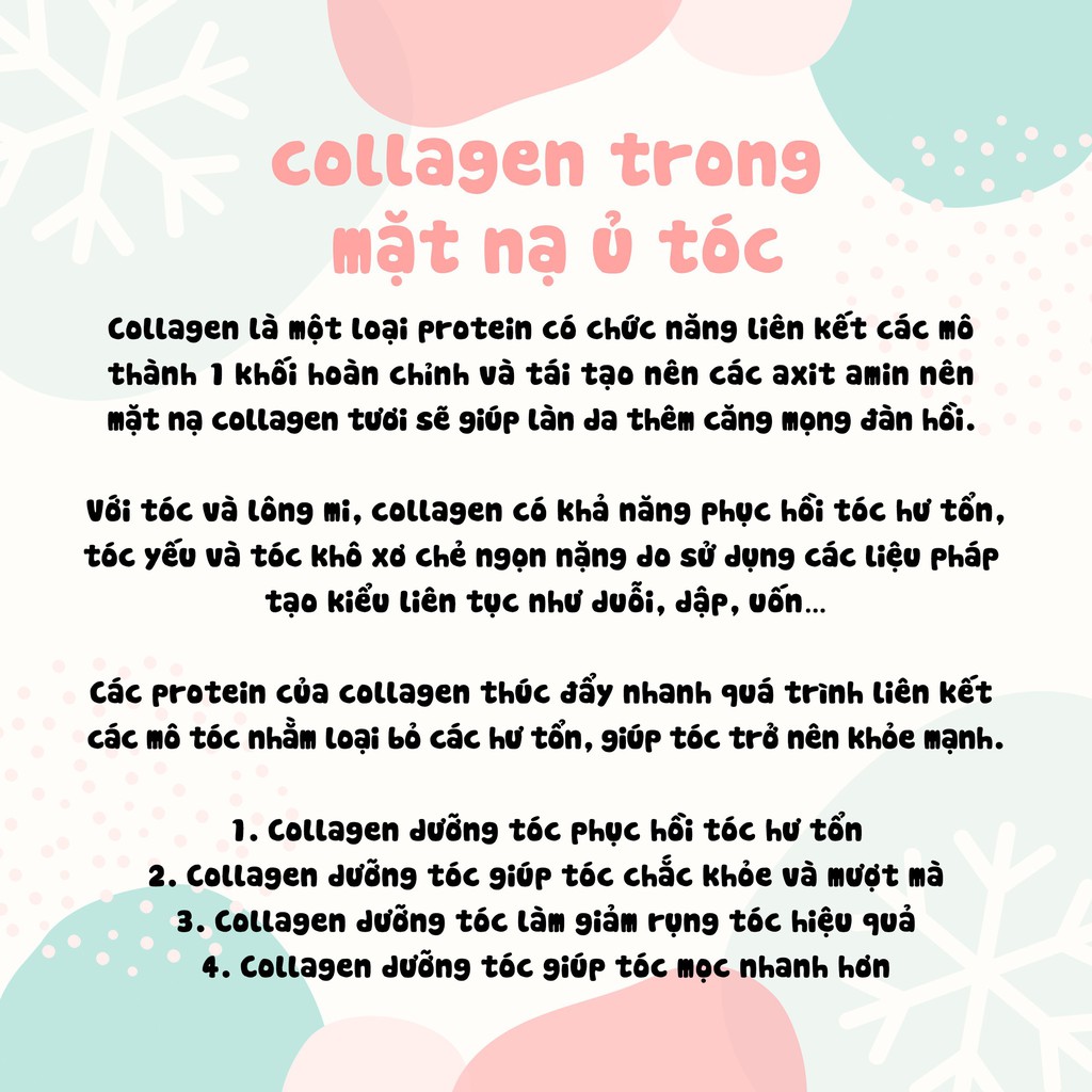 Gói ủ chuyên phục hồi tóc CAO CẤP siêu mềm mượt nhanh chóng được phục hồi