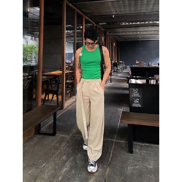 QUẦN ỐNG XUÔNG KÈM BELT - SLOAN BELT PANT