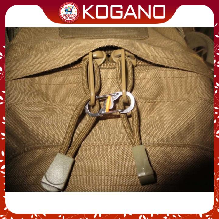 Móc khóa EDC KOGANO móc treo chìa khóa carabiner treo balo du lịch có chốt khoá xoay tiện dụng HK-001209