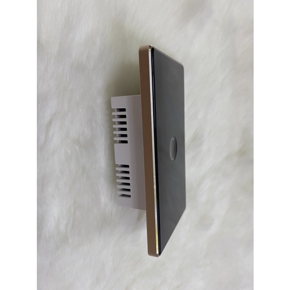 THANH LÝ Công tắc cảm ứng thông minh Tuya nút lõm wifi-Mẫu viền nhôm mặt kính 2.5D