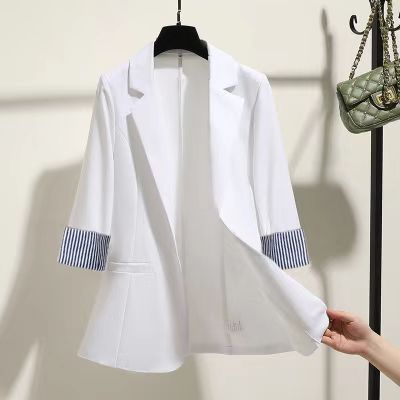 Áo Khoác Vest Tay Lỡ Cổ Chữ V Dáng Ôm Thời Trang Xuân Thu Hàn Quốc Mới 2021