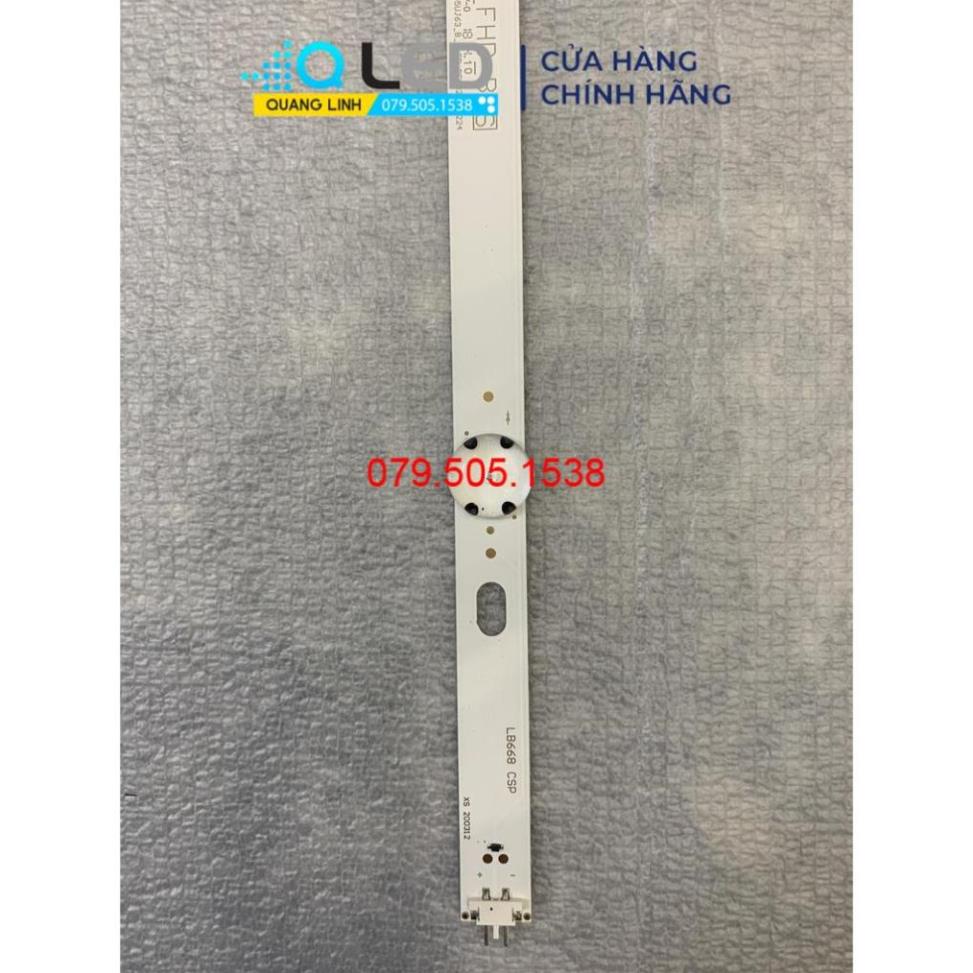 Thanh LED Tivi LG 55UJ - Lắp zin tivi LG 55UJ632,55LJ550  - 1 THANH 10 thanh (5 thanh A+ 5 thanh B) LED mới 100% nhà máy