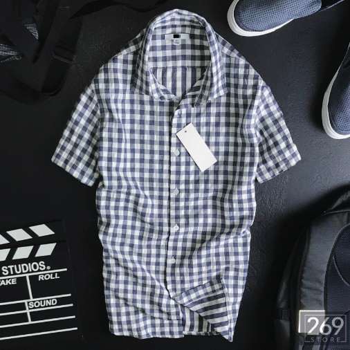 ÁO SƠ MI NGẮN TAY NAM LINEN VNXK CARO NHỎ FULL MÀU CỰC TRẺ TRUNG [HÌNH THẬT 100%] | BigBuy360 - bigbuy360.vn