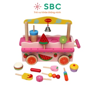 Đồ chơi gỗ Winwintoys Gian hàng cho bé (xe bán kem vui vẻ)