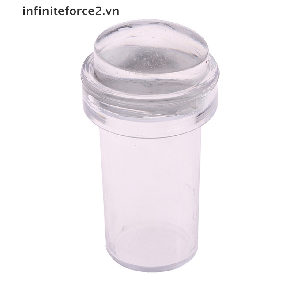 {fore} Pure Clear Jelly Silicone Nail Art Stamper Scraper Nail Stamp Stamping Tool VN